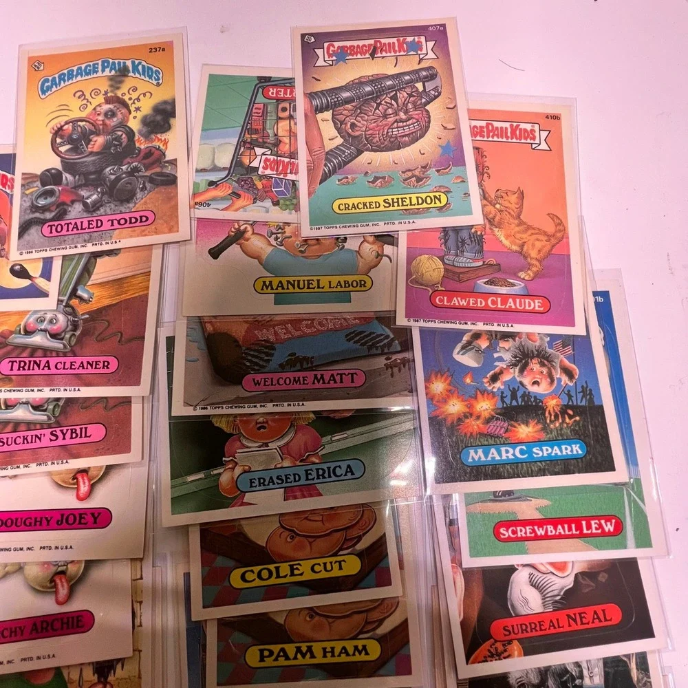 Topps Garbage Pail Kids 50 Lot Vintage 1980s Sticker Trading Cards Mixed Series - Picture 9 of 11